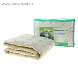Одеяло Адамас всесез. Овечья шерсть 172*205 ± 5 см, чехол тик, 300гр/м  1075372