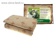 Одеяло Адамас всесез. Овечья шерсть 200*220 ± 5 см, чехол п/э, 300гр/м  188365