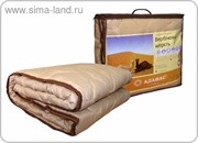 Одеяло Адамас облег. Верблюжья шерсть 140*205 ± 5 см, чехол п/э, 200гр/м  744753