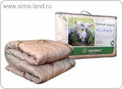 Одеяло Адамас облег. Овечья шерсть 200*220 ± 5 см, чехол п/э, 200гр/м  759249
