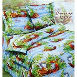 КПБ 1,5сп Сударушка Сладкая парочка 150*215 см, 150*215 см, 70*70 см 2шт бязь (ш150)  859290