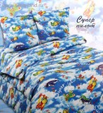 КПБ 1,5сп Сударушка Супер-пилот 150*215 см, 150*215 см, 70*70 см 2шт бязь (ш150)  191035
