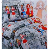 КПБ 1,5сп Сударушка Модницы 150*215 см, 150*215 см, 70*70 см 2шт бязь (ш150)