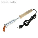 Паяльник "TUNDRA basic" деревянная рукоятка, плоское жало, 150 Вт, 220 В 1026067