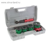 Набор клуппов трубных "TUNDRA basic"7 предметов,1/2"-3/4"-1"-1 1/4"-трещотка-удлинит.-рукоят 1124016