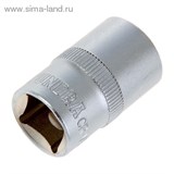 Головка торцевая "TUNDRA premium" 6-гранная, 1/2", 15 мм, CrV 1123553