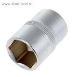Головка торцевая "TUNDRA premium" 6-гранная, 1/2", 19 мм, CrV 1123557