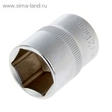 Головка торцевая "TUNDRA premium" 6-гранная, 1/2", 21 мм, CrV 1123559