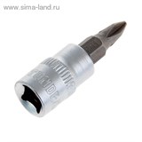 Головка торцевая с битой "TUNDRA premium" 1/4", PH1, CrV 1123589