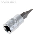 Головка торцевая с битой "TUNDRA premium" 1/4", SL4, CrV 1123580