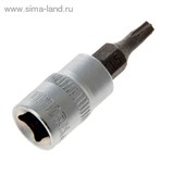 Головка торцевая с битой "TUNDRA premium" 1/4", Т15, CrV 1123576