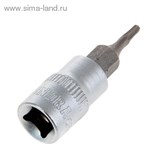 Головка торцевая с битой "TUNDRA premium" 1/4", Т8, CrV 1123574