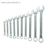 Набор ключей комбинированных "TUNDRA basic" , холдер, хромированный, 10 шт, 6-22 мм 878114