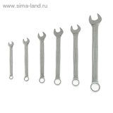 Набор ключей комбинированных "TUNDRA premium", CrV, холодный штамп, сумка, матовый, 6 шт. 6-17 мм