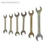 Набор ключей рожковых "TUNDRA basic" , холдер, желтый цинк, 6 шт, 8-19 мм 878102