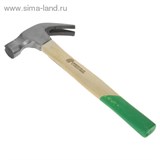 Молоток-гвоздодер "TUNDRA basic" деревянная рукоятка, круглый боек с магнитом, 500 г. 882005
