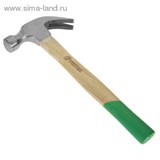 Молоток-гвоздодер "TUNDRA basic" деревянная рукоятка, круглый боек, 500 г. 882002